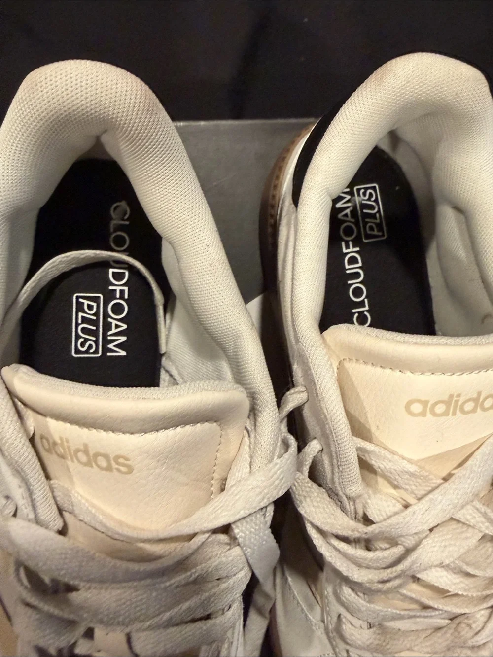 adidas Cream Suede Low-Top Sneakers with Gum Sole